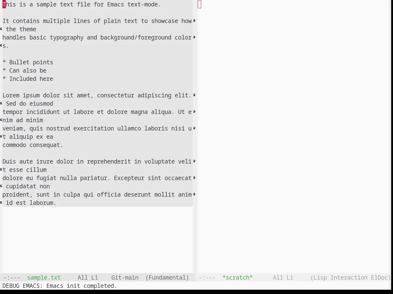 Base16 One Light Theme in fundamental-mode