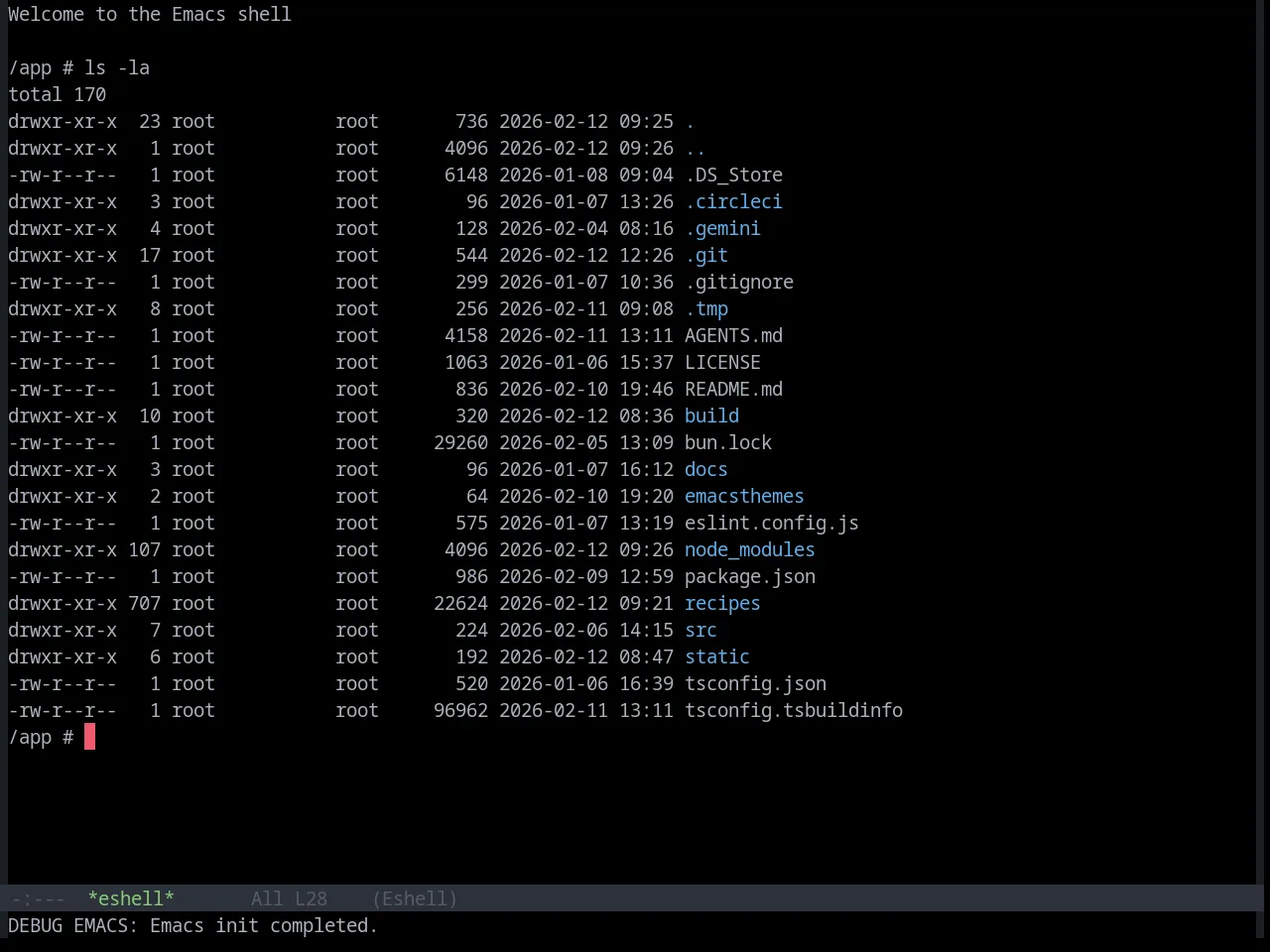 Base16 Onedark Dark Theme in eshell