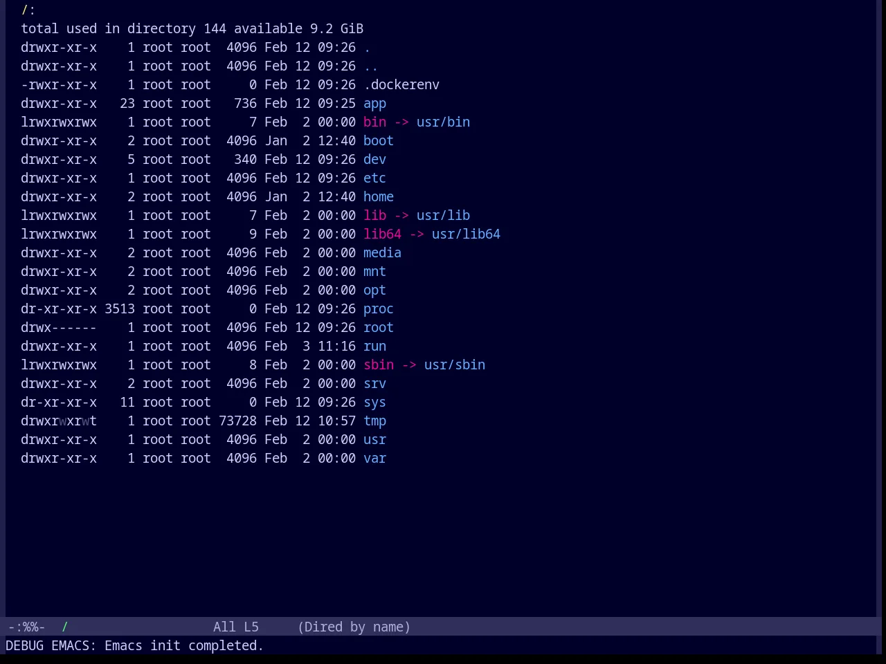 Base16 Outrun Dark Theme in dired