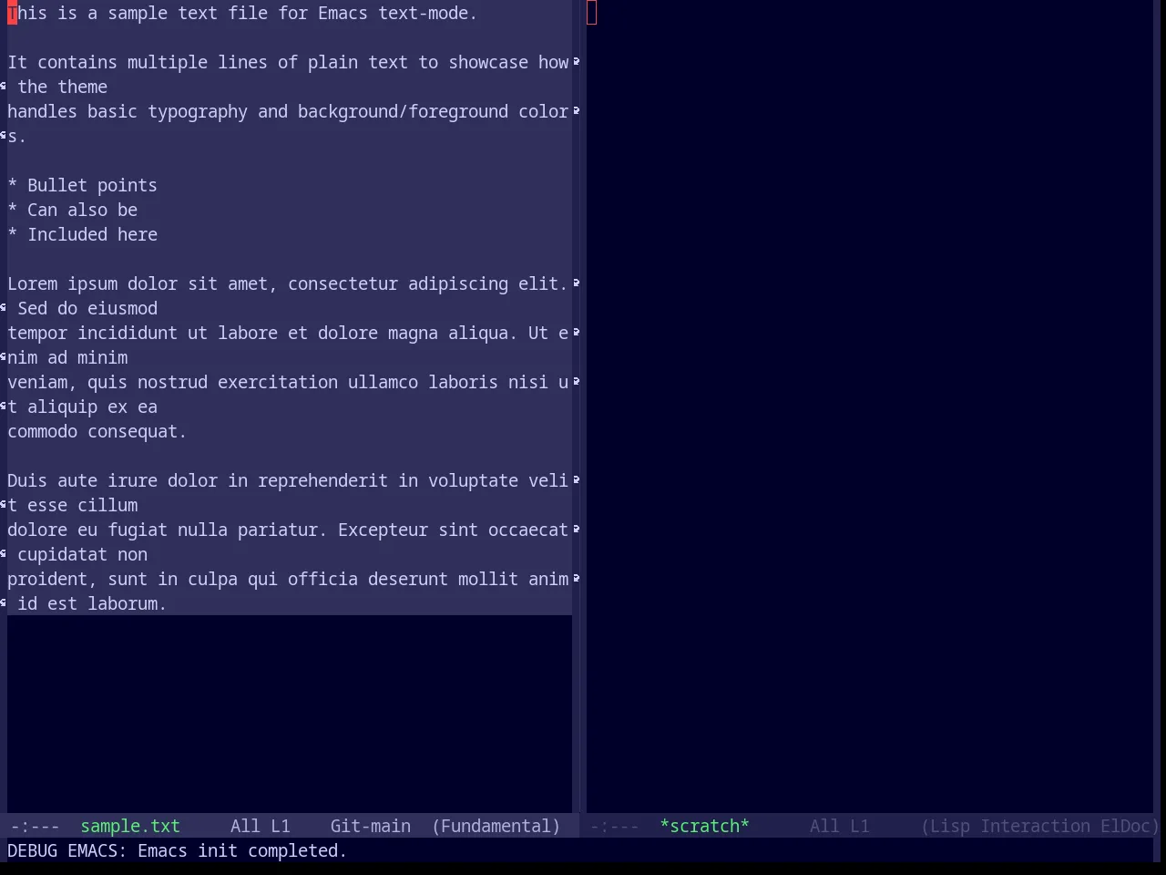 Base16 Outrun Dark Theme in fundamental-mode