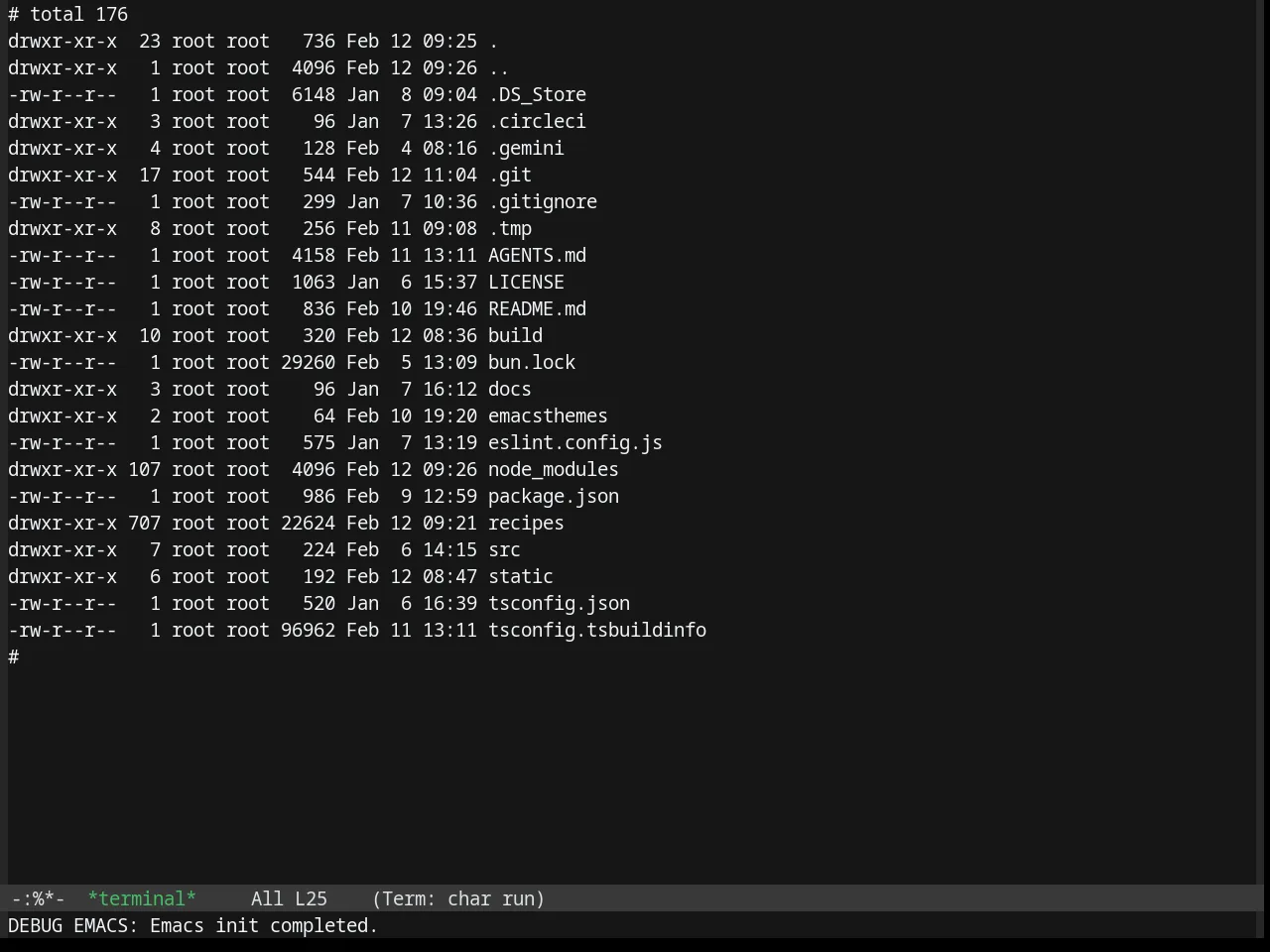 Base16 Oxocarbon Dark Theme in term