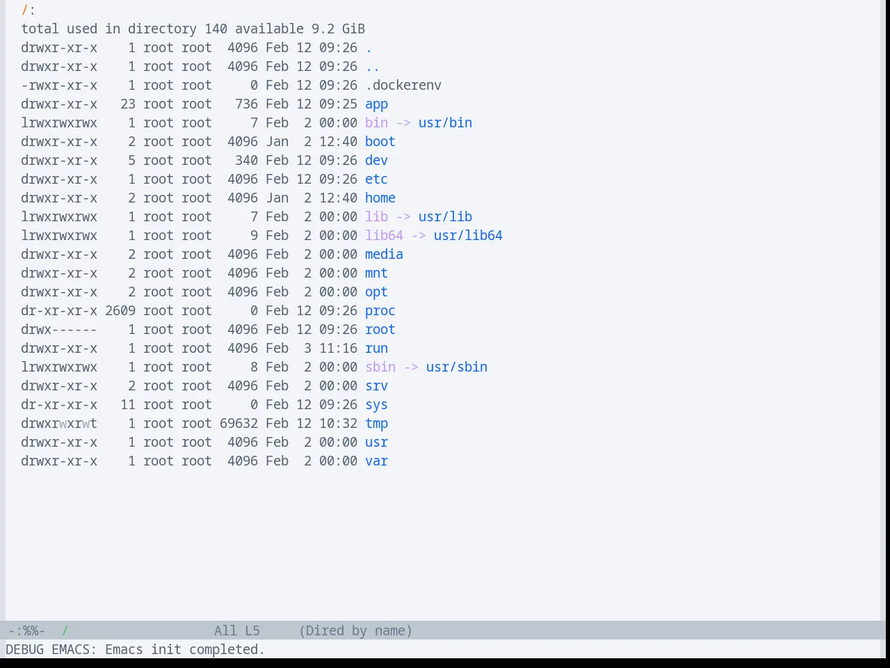 Base16 Oxocarbon Light Theme in dired