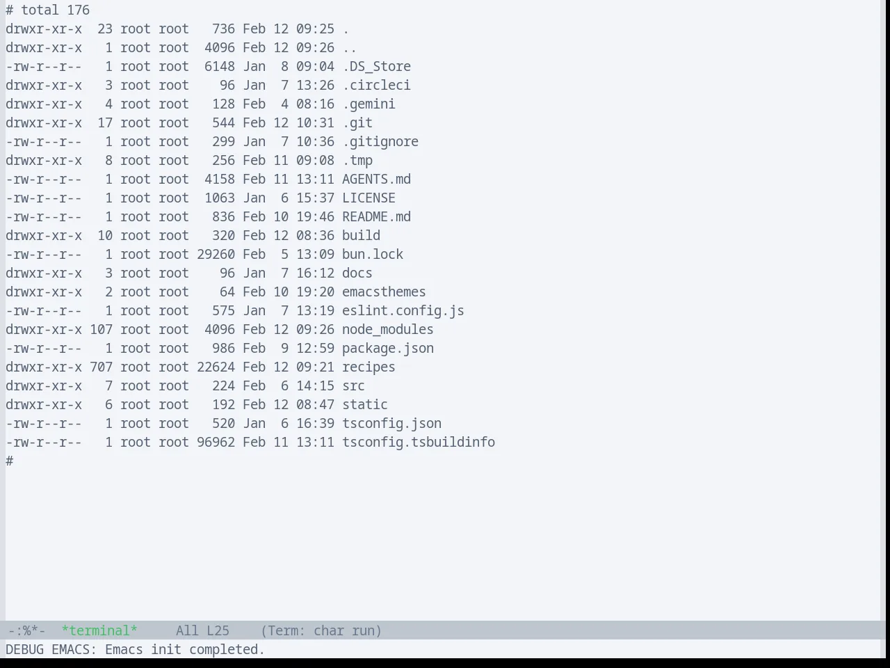 Base16 Oxocarbon Light Theme in term