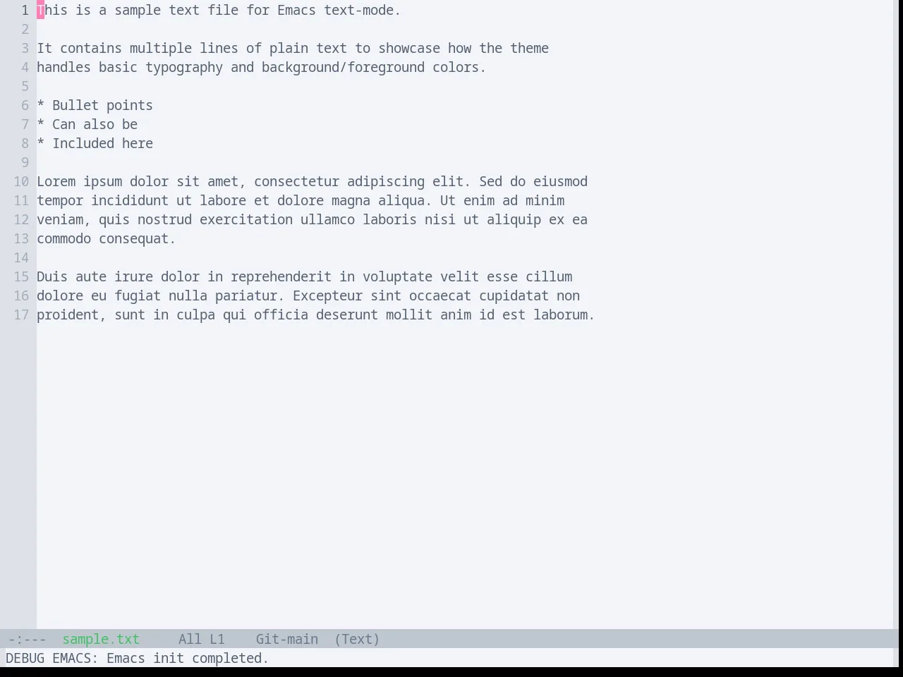 Base16 Oxocarbon Light Theme in text-mode
