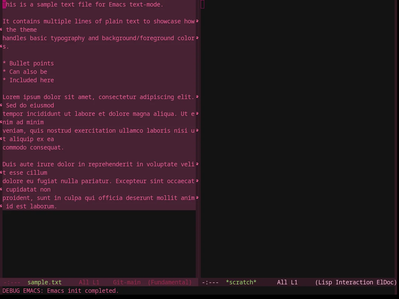 Base16 Pandora Theme in fundamental-mode