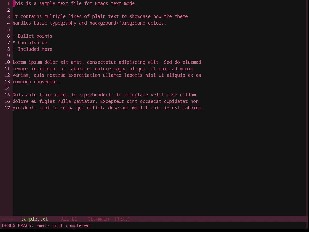 Base16 Pandora Theme in text-mode