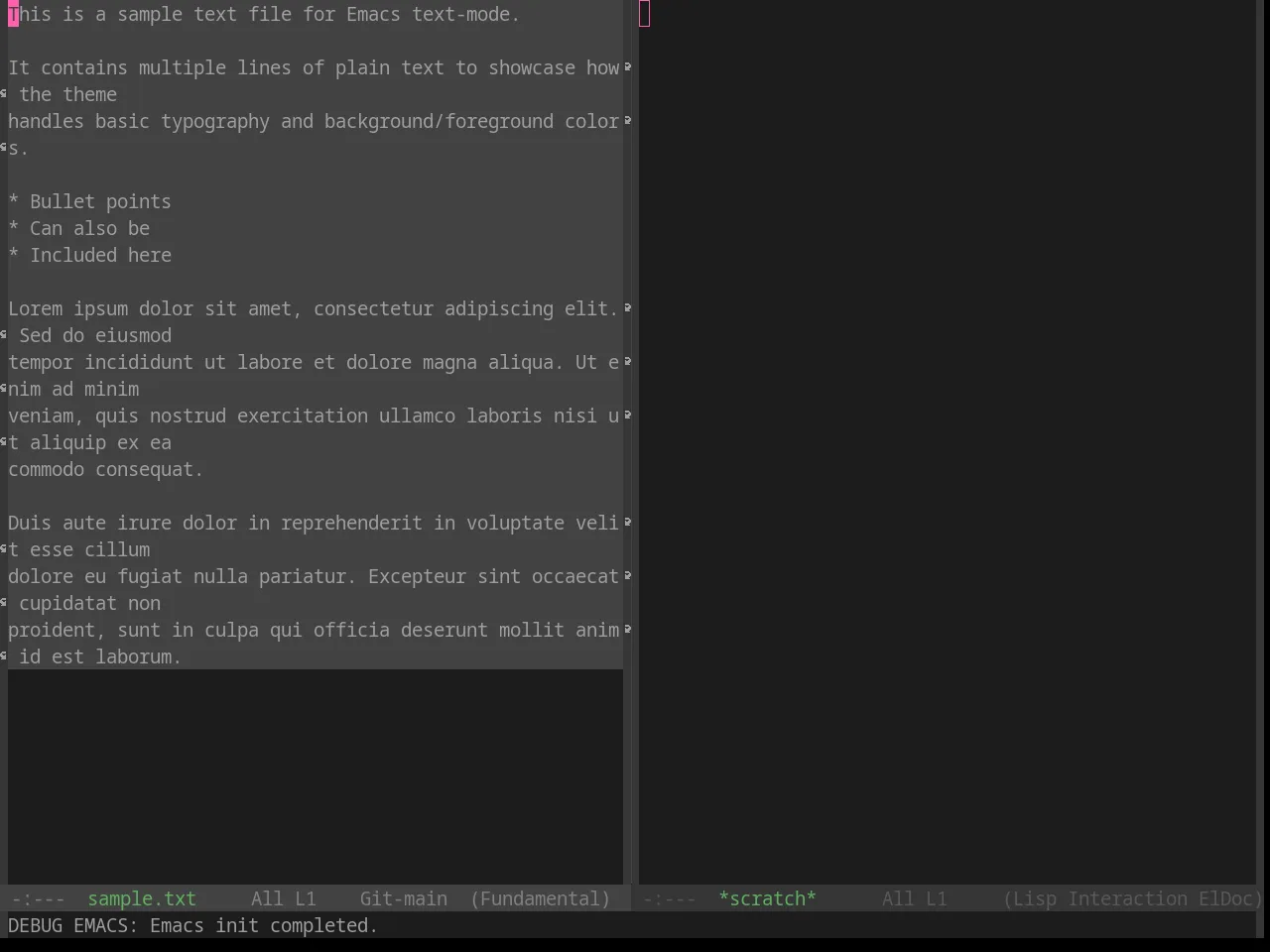 Base16 Papercolor Dark Theme in fundamental-mode