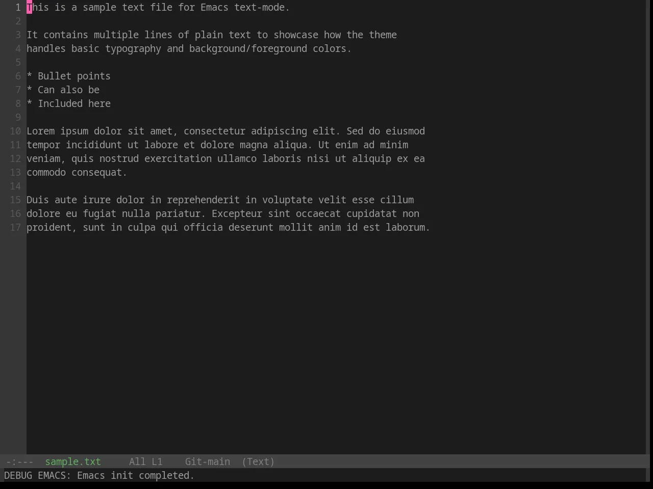 Base16 Papercolor Dark Theme in text-mode