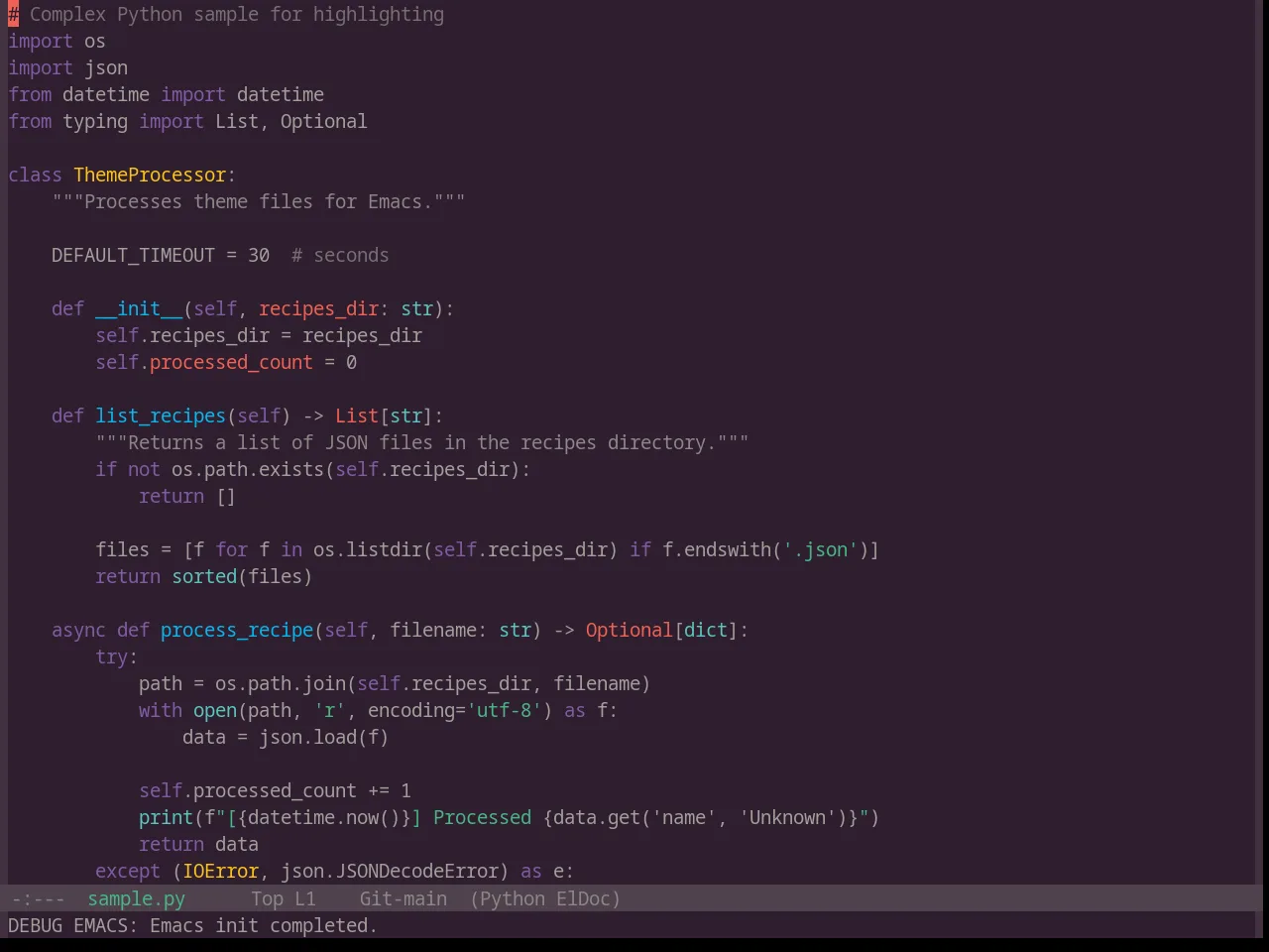 Base16 Paraiso Theme in python-mode