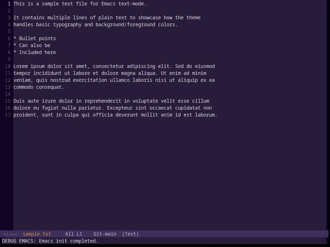 Base16 Pasque Theme in text-mode
