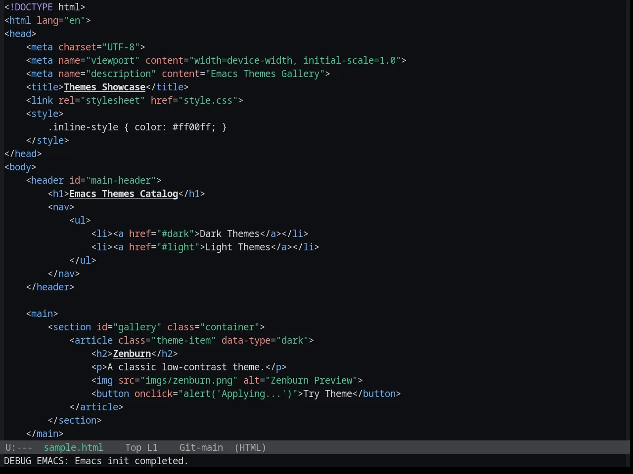 Base16 Penumbra Dark Contrast Plus Plus Theme in html-mode