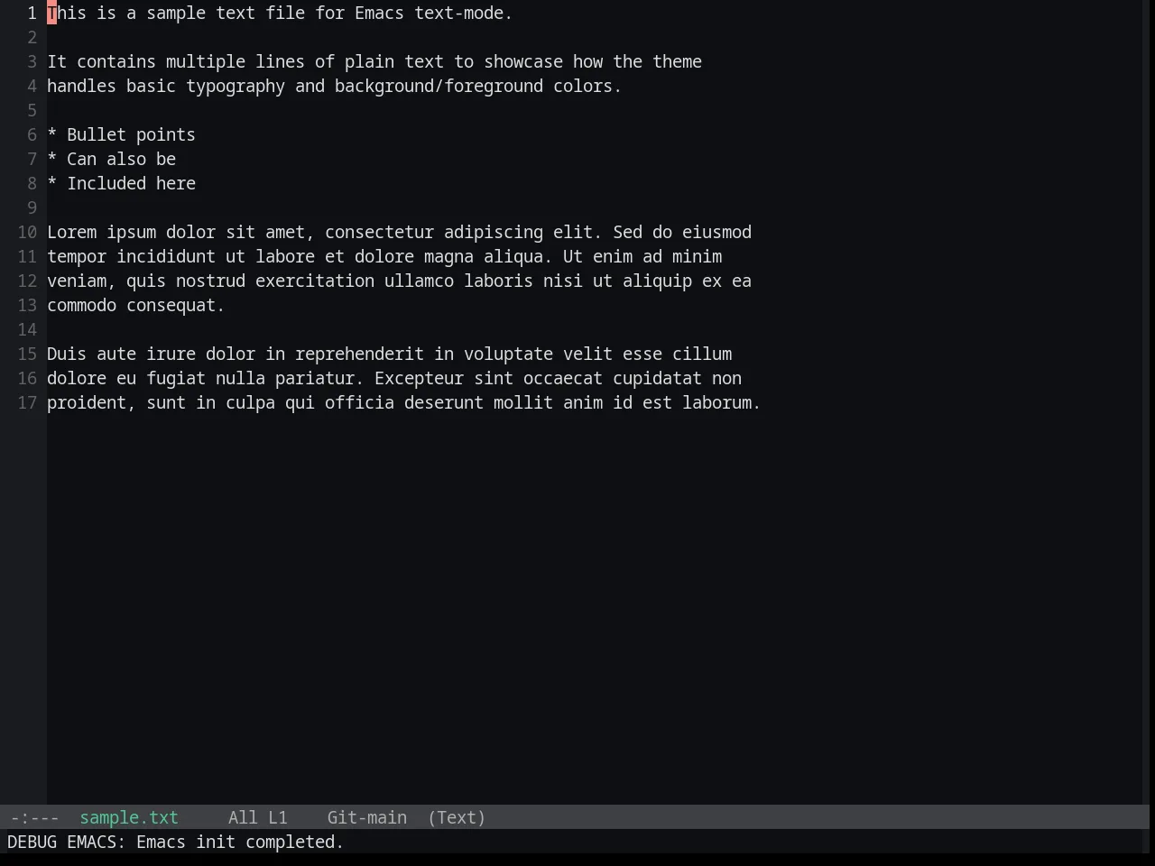 Base16 Penumbra Dark Contrast Plus Plus Theme in text-mode