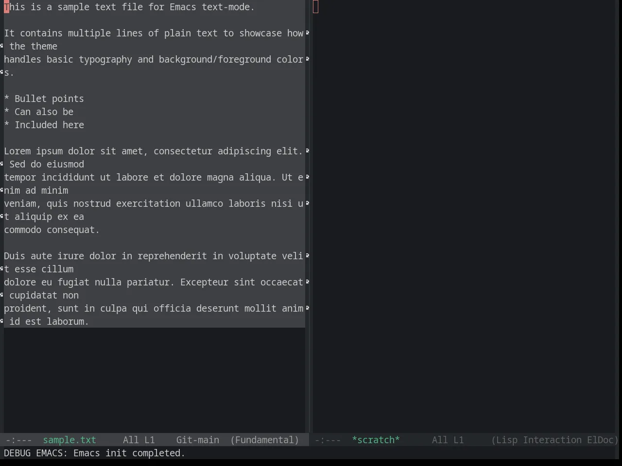 Base16 Penumbra Dark Contrast Plus Theme in fundamental-mode