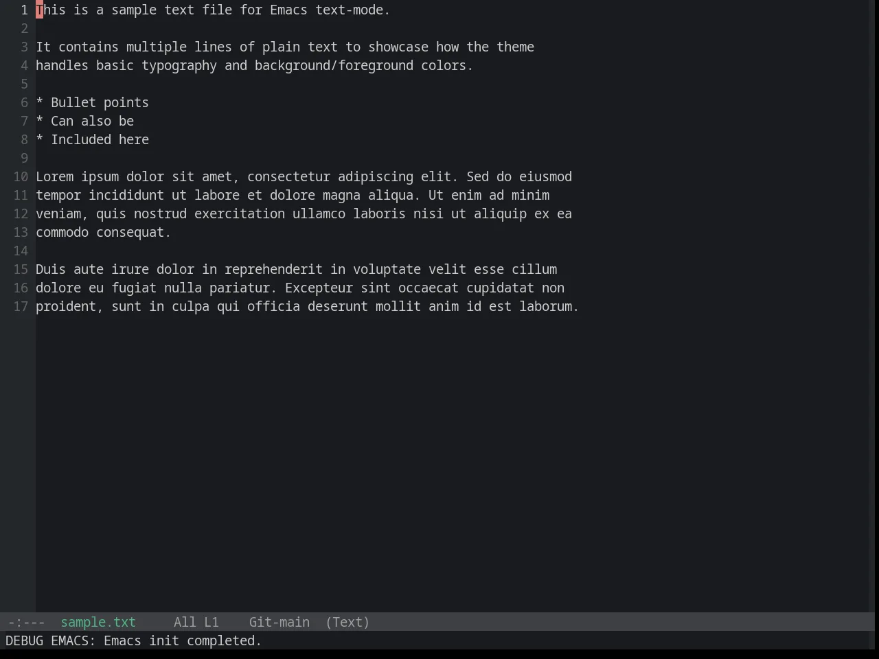 Base16 Penumbra Dark Contrast Plus Theme in text-mode