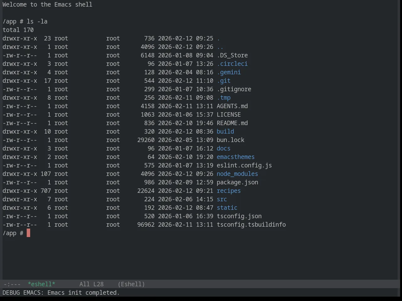 Base16 Penumbra Dark Theme in eshell