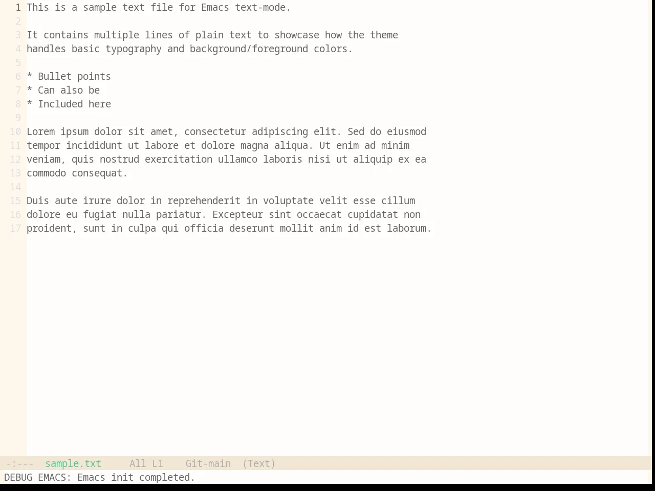 Base16 Penumbra Light Contrast Plus Plus Theme in text-mode