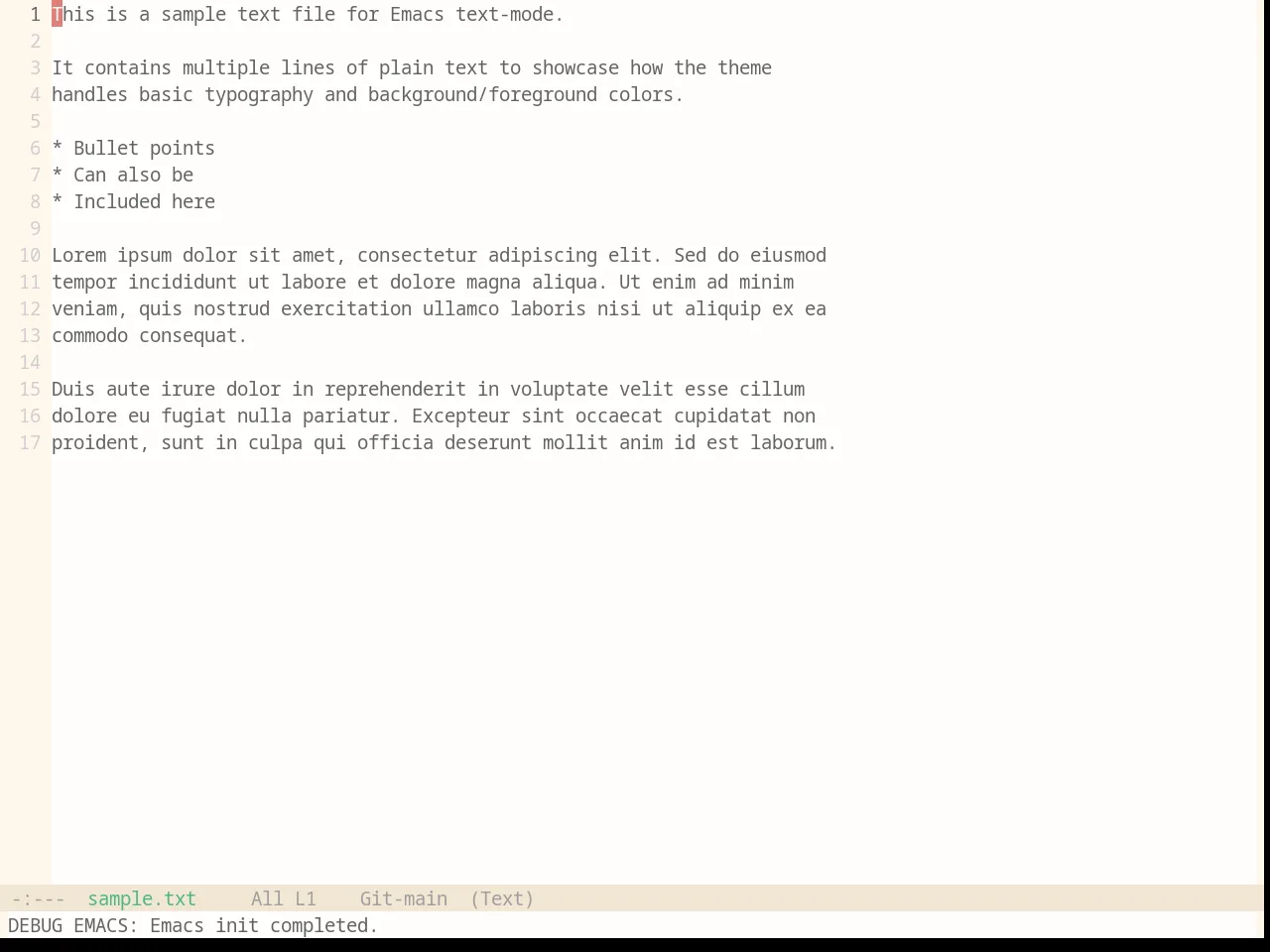 Base16 Penumbra Light Contrast Plus Theme in text-mode