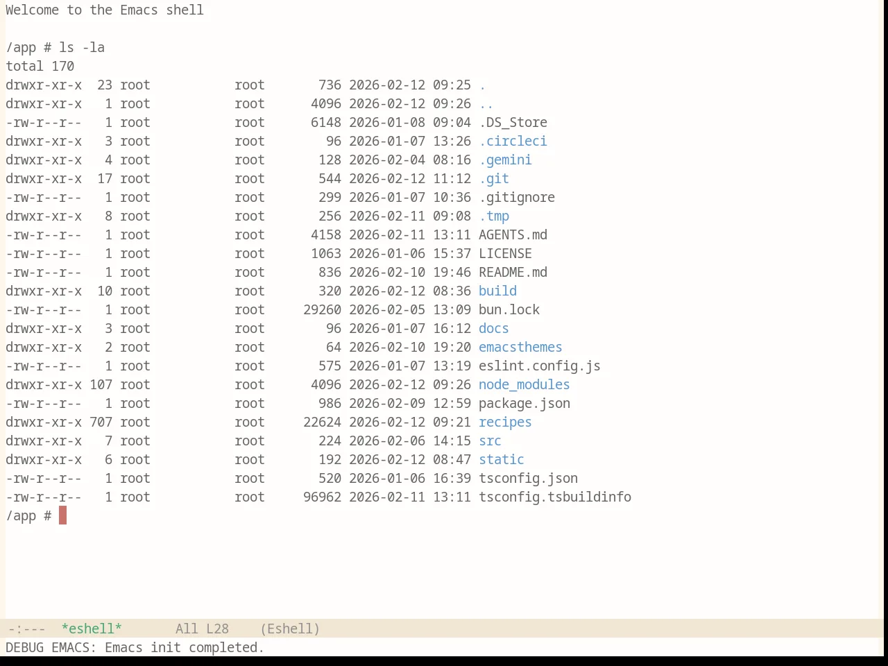 Base16 Penumbra Light Theme in eshell