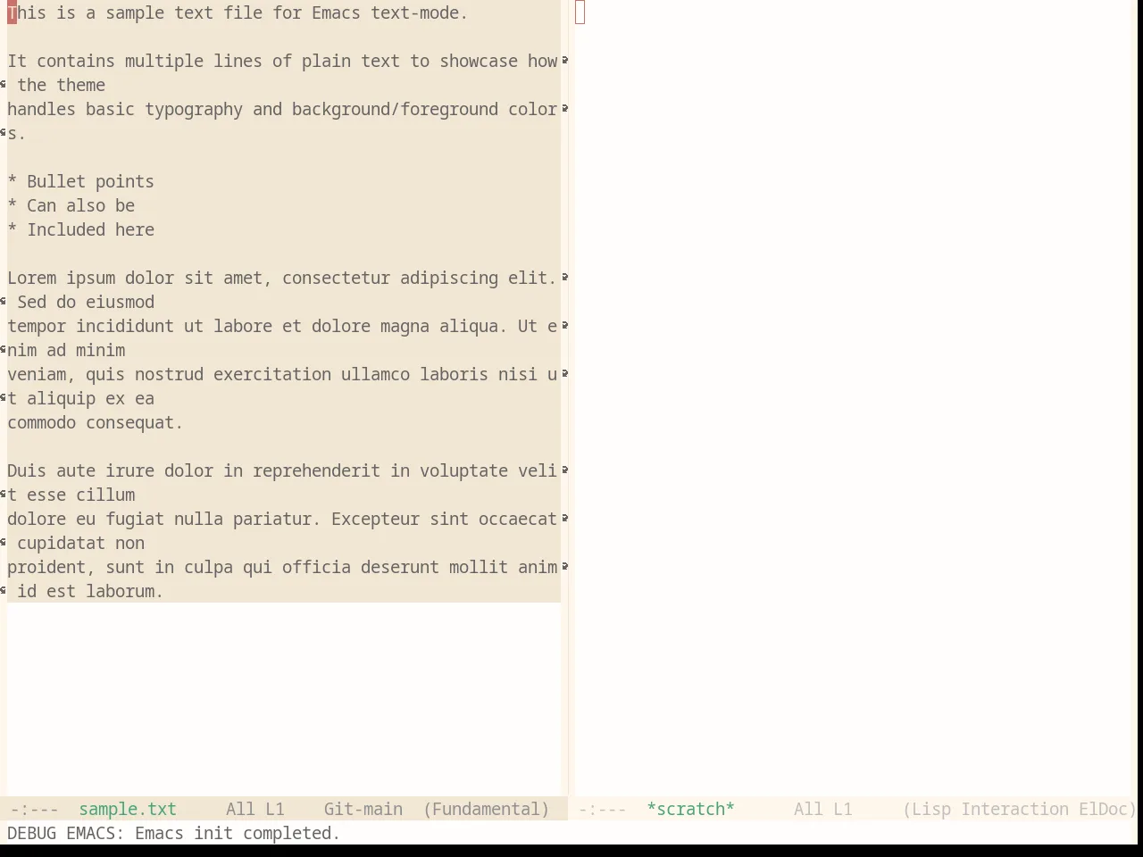 Base16 Penumbra Light Theme in fundamental-mode
