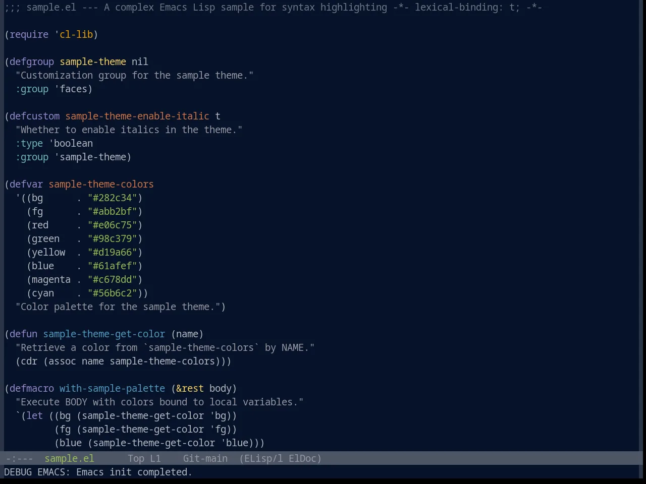 Base16 Phd Theme in emacs-lisp-mode