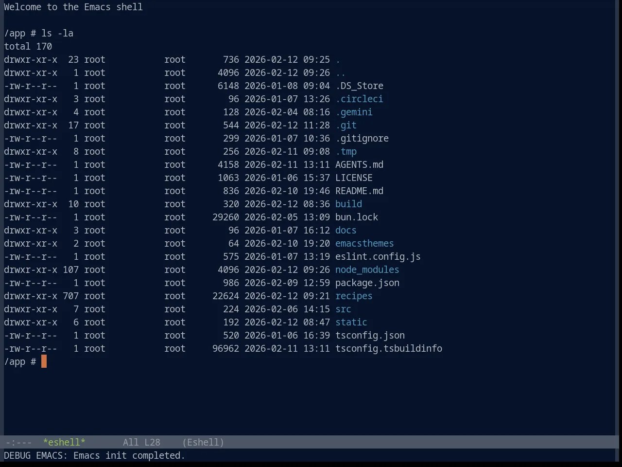 Base16 Phd Theme in eshell