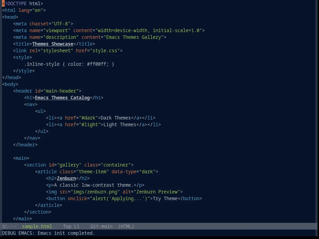 Base16 Phd Theme in html-mode