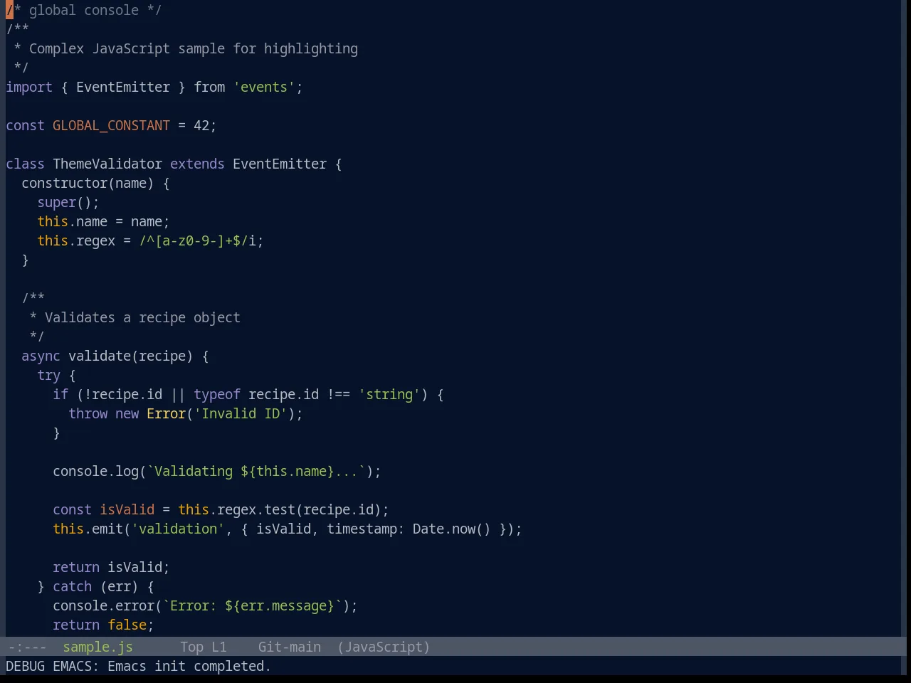 Base16 Phd Theme in javascript-mode