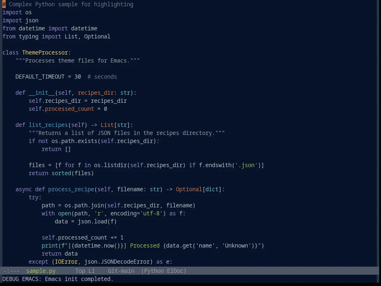 Base16 Phd Theme in python-mode