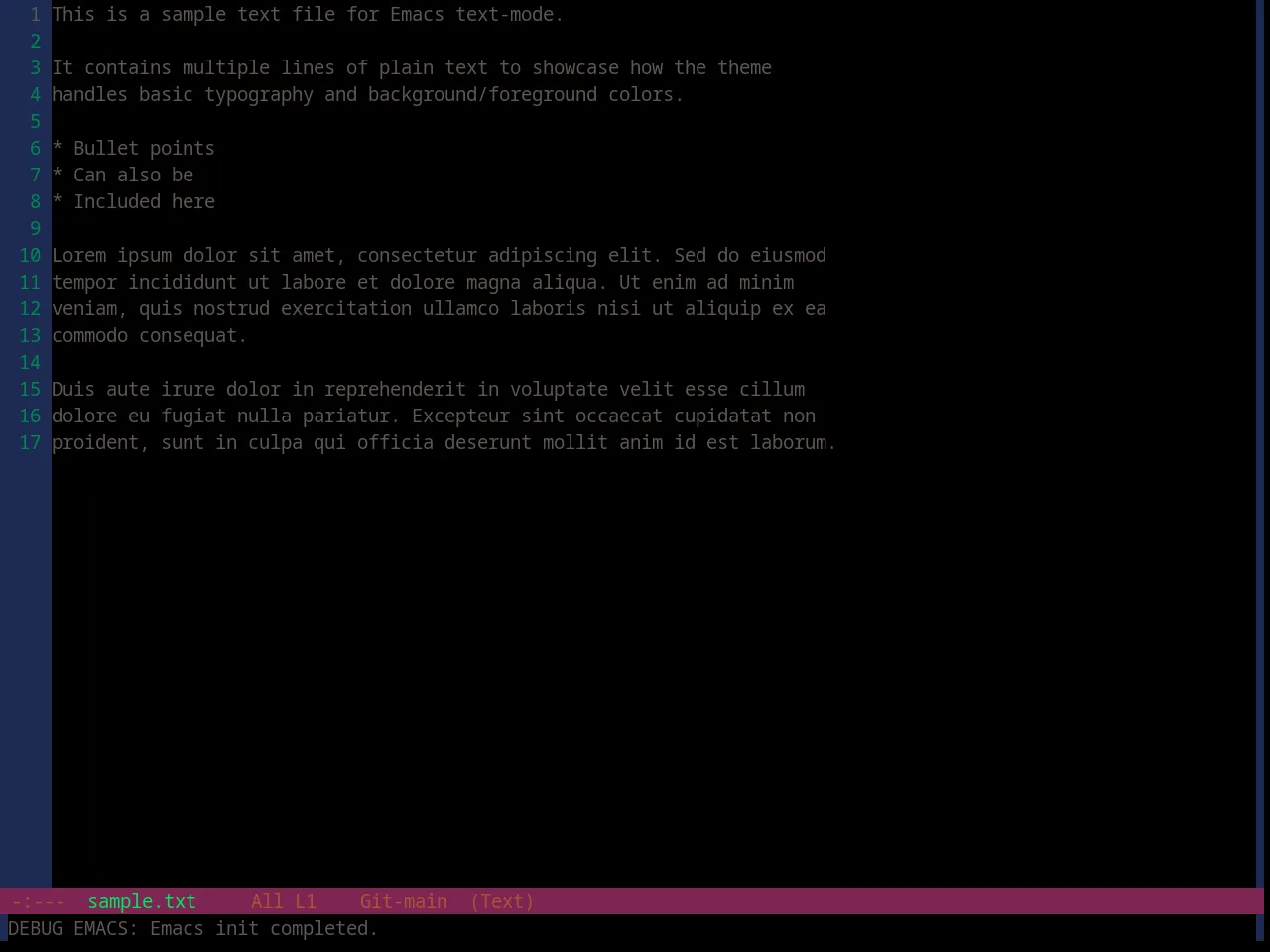 Base16 Pico Theme in text-mode