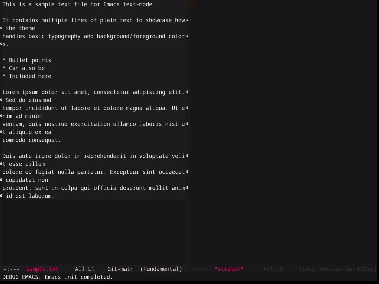 Base16 Pinky Theme in fundamental-mode