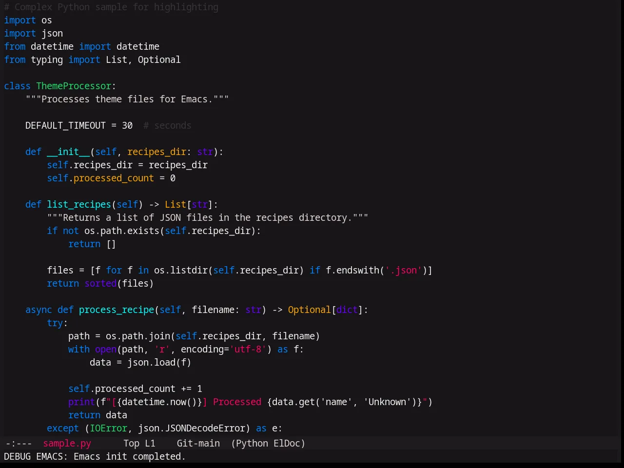 Base16 Pinky Theme in python-mode