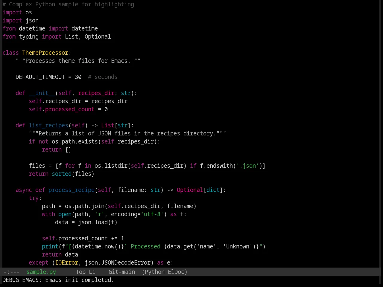 Base16 Pop Theme in python-mode