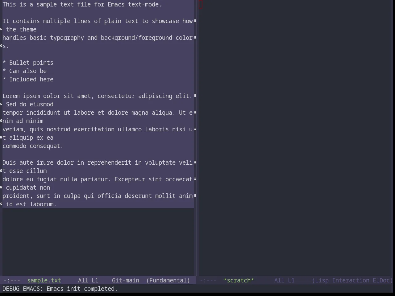 Base16 Porple Theme in fundamental-mode