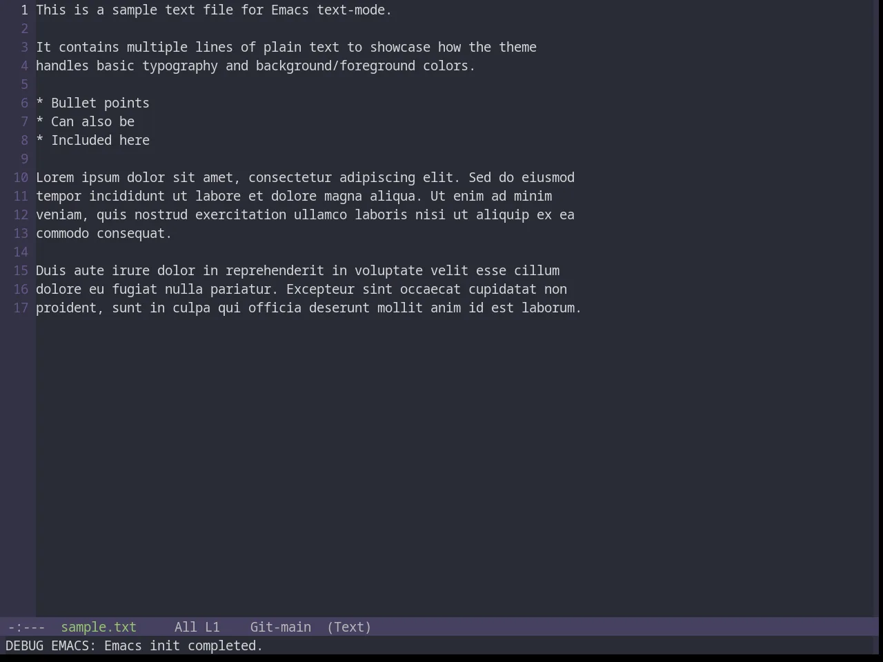 Base16 Porple Theme in text-mode