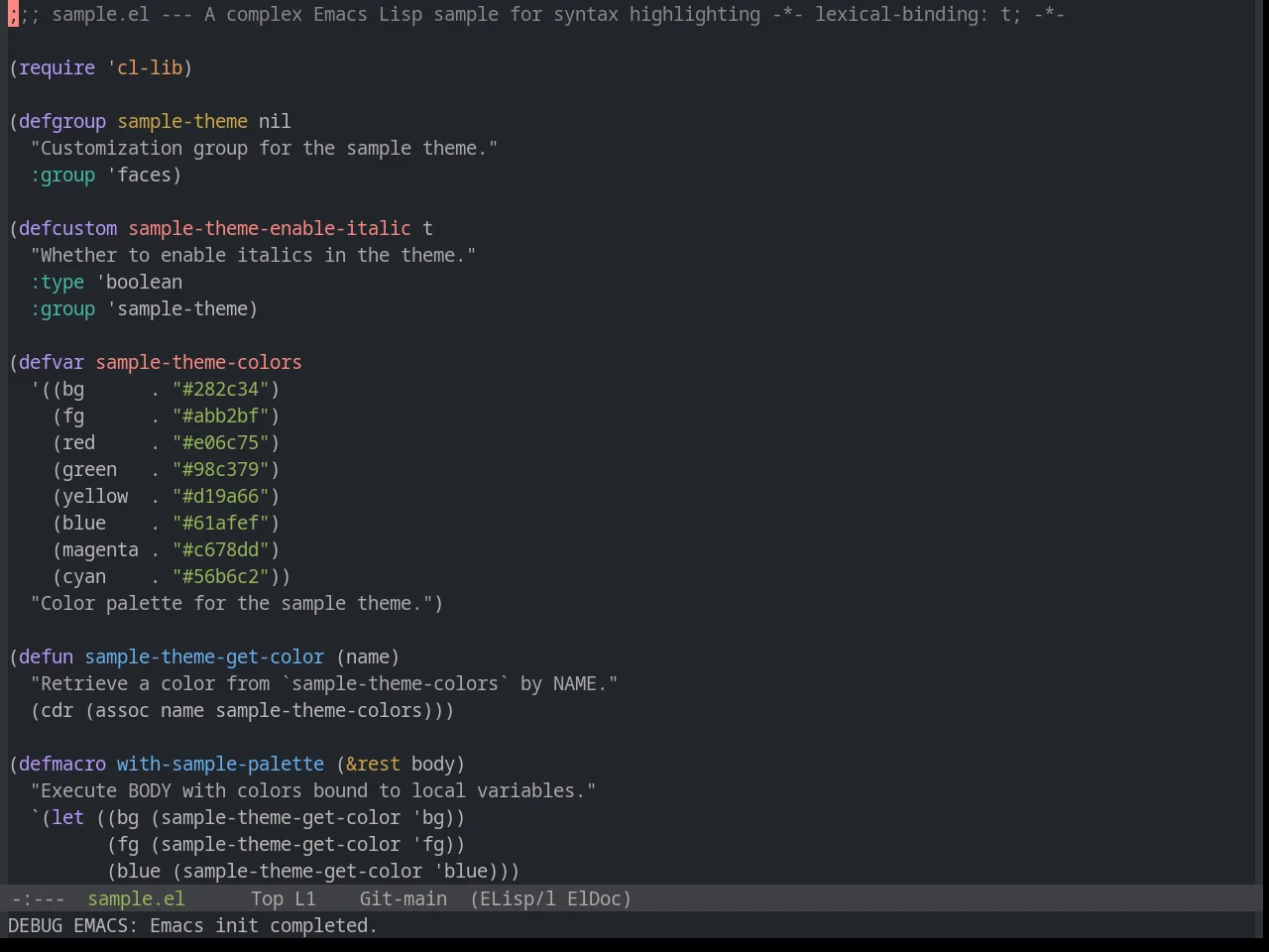 Base16 Precious Dark Fifteen Theme in emacs-lisp-mode