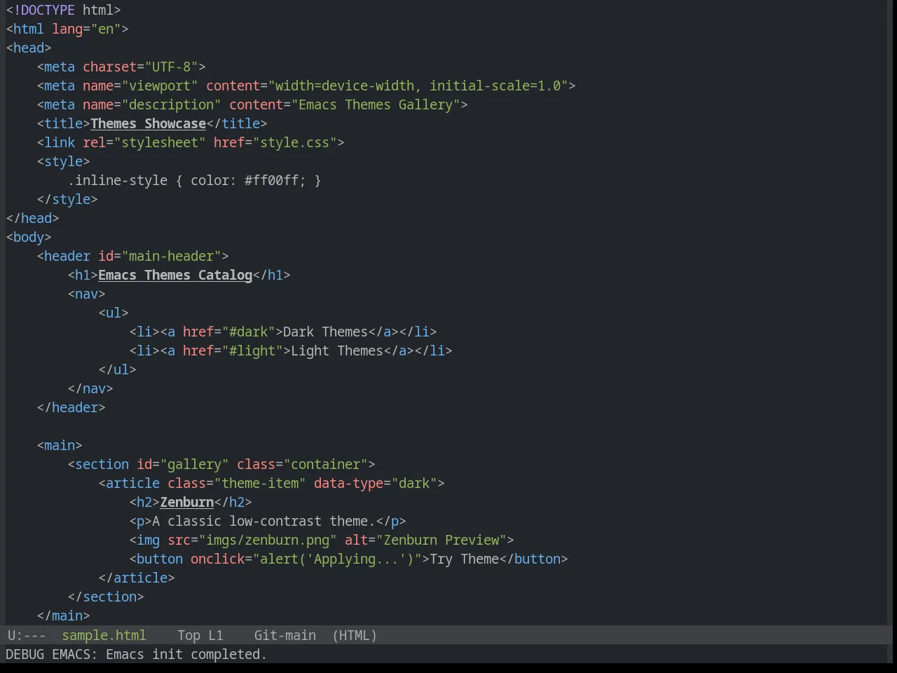 Base16 Precious Dark Fifteen Theme in html-mode