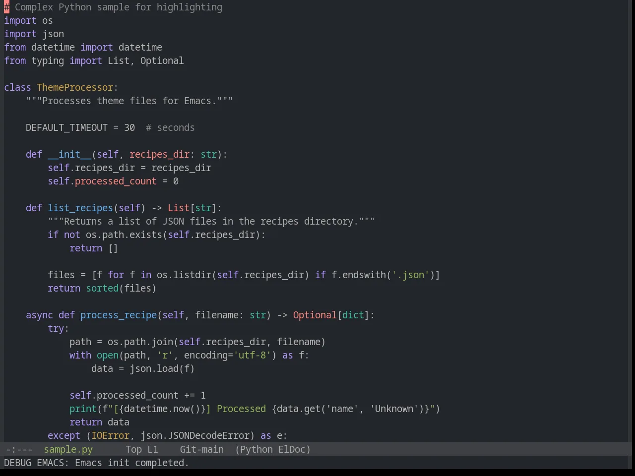 Base16 Precious Dark Fifteen Theme in python-mode