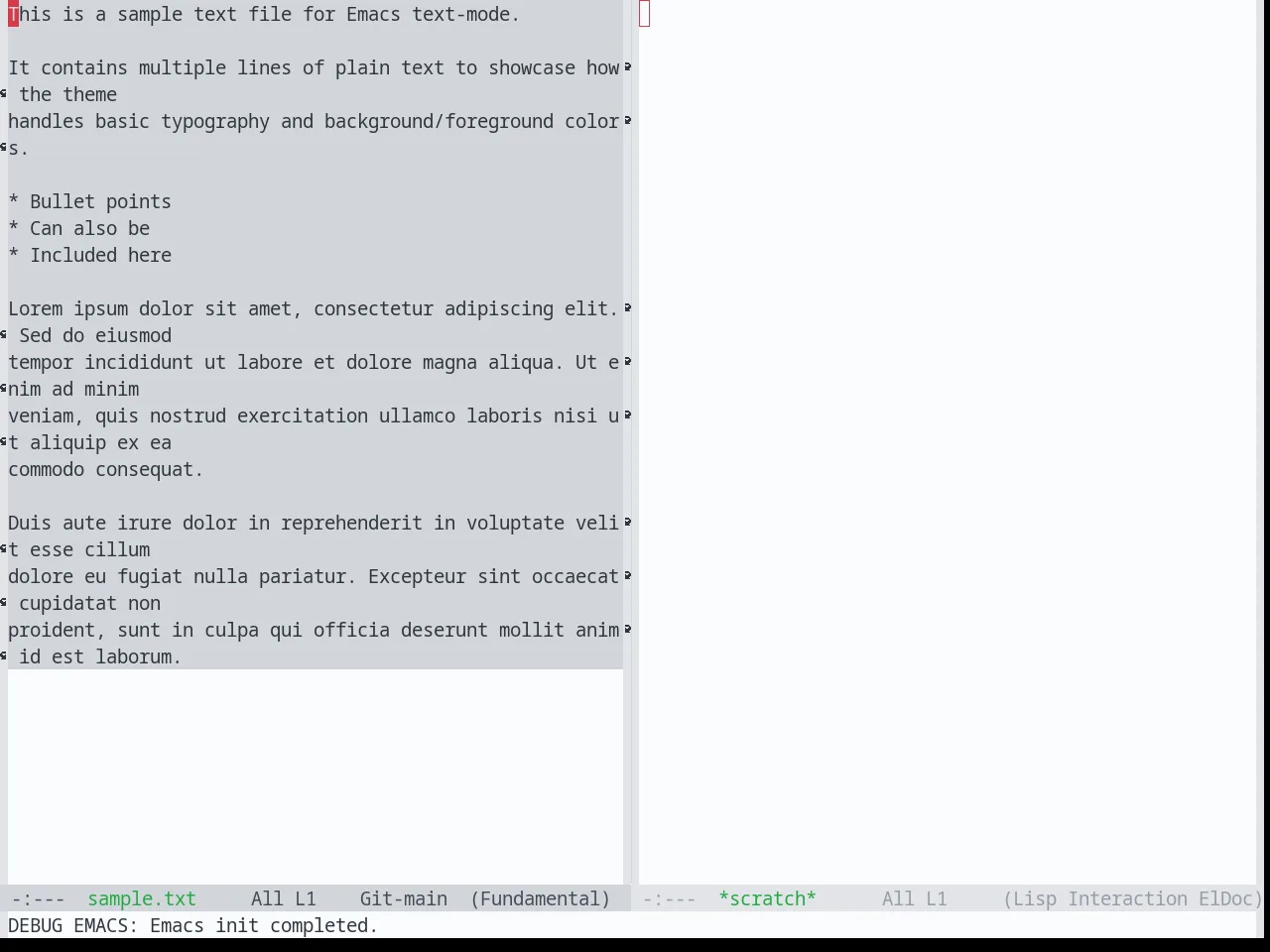 Base16 Primer Light Theme in fundamental-mode
