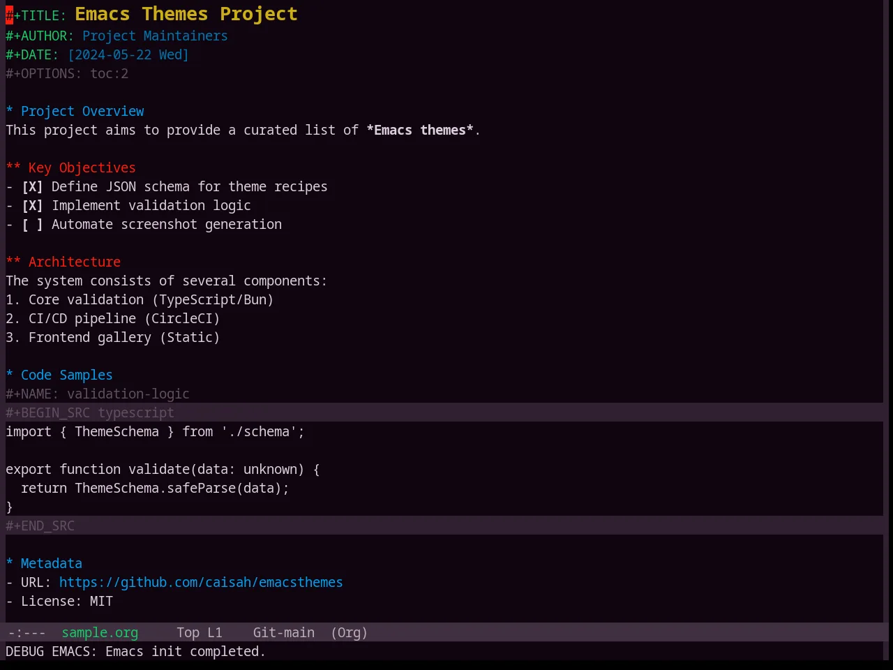 Base16 Purpledream Theme in org-mode