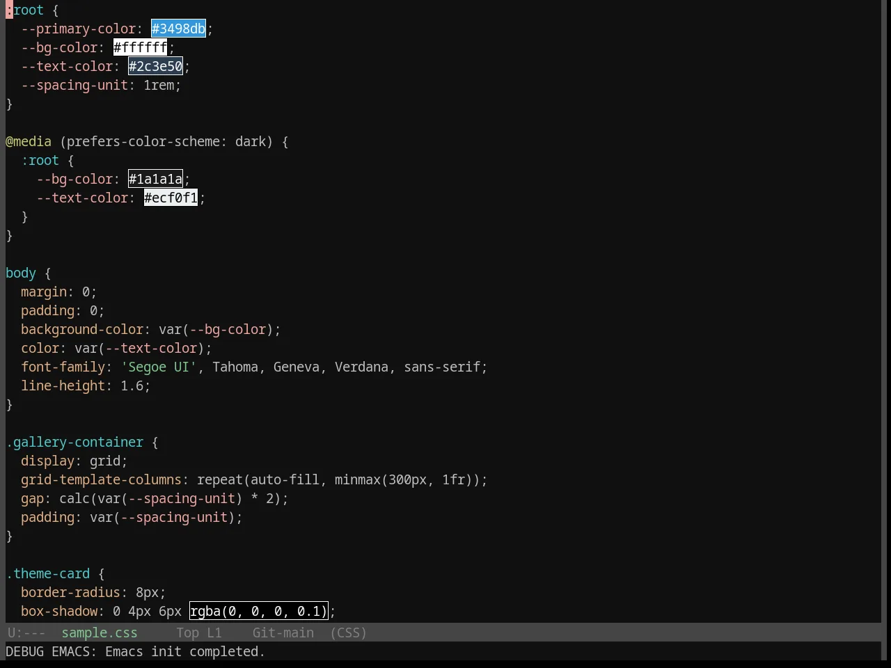 Base16 Qualia Theme in css-mode