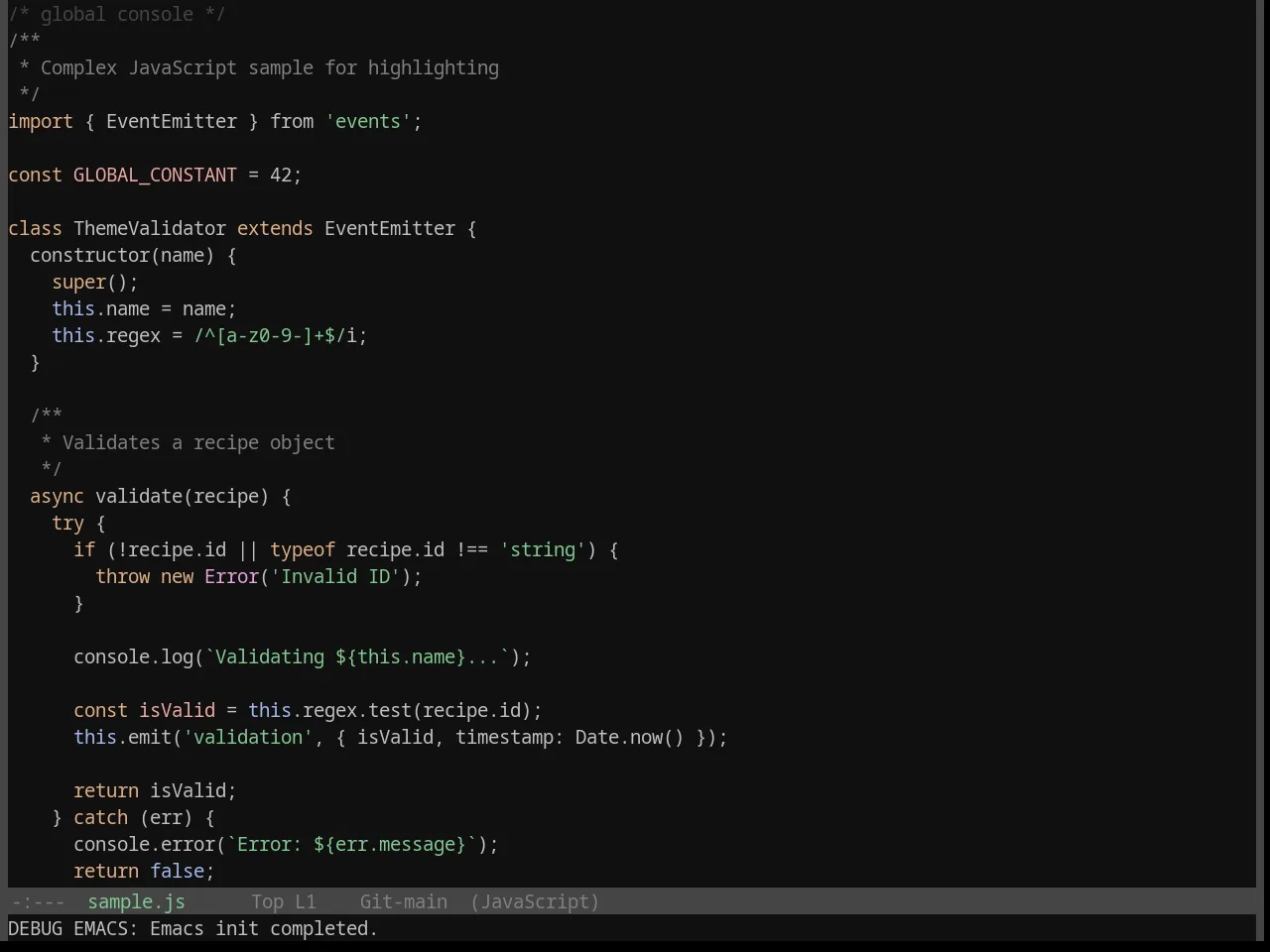 Base16 Qualia Theme in javascript-mode