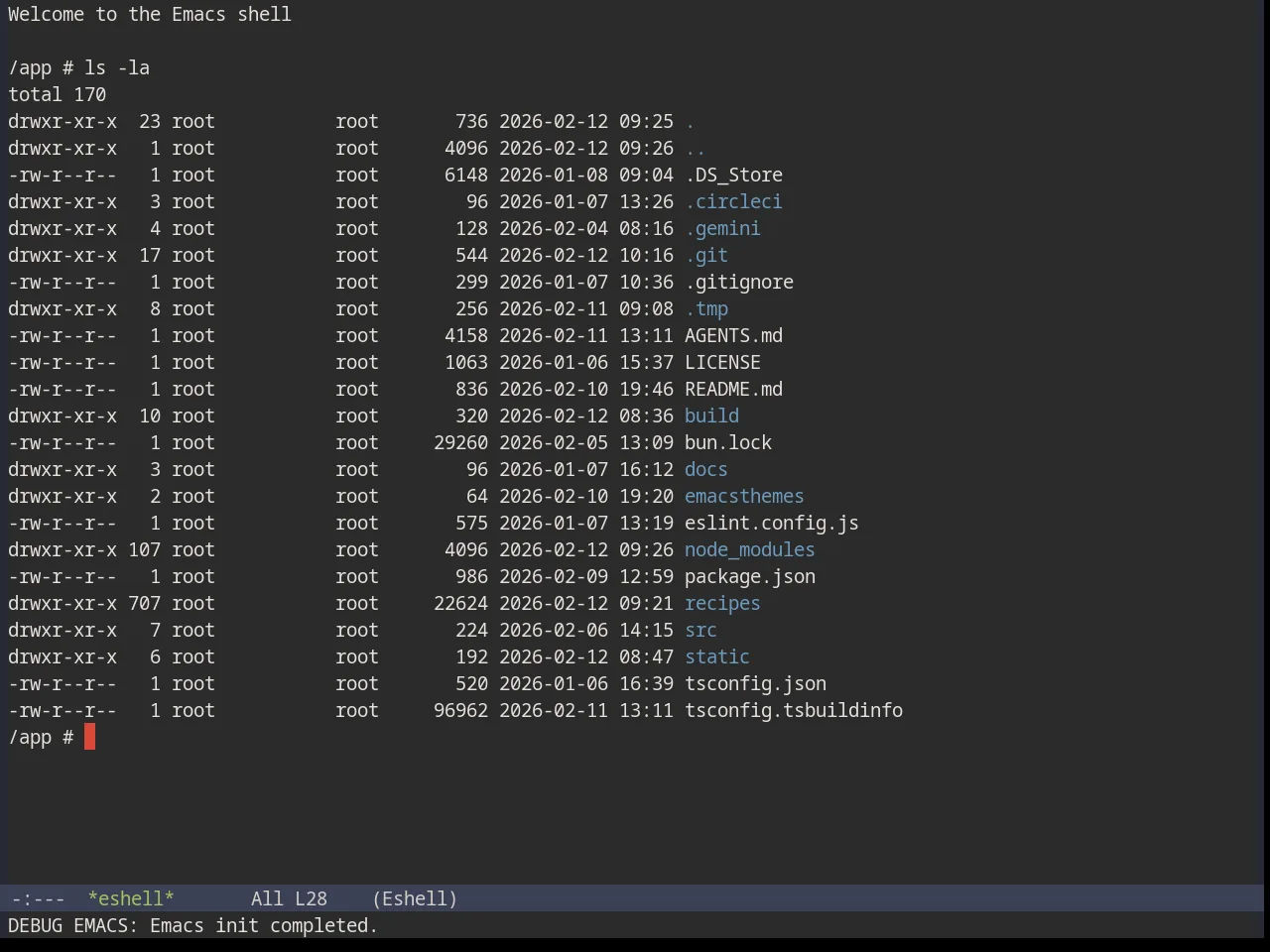Base16 Railscasts Theme in eshell