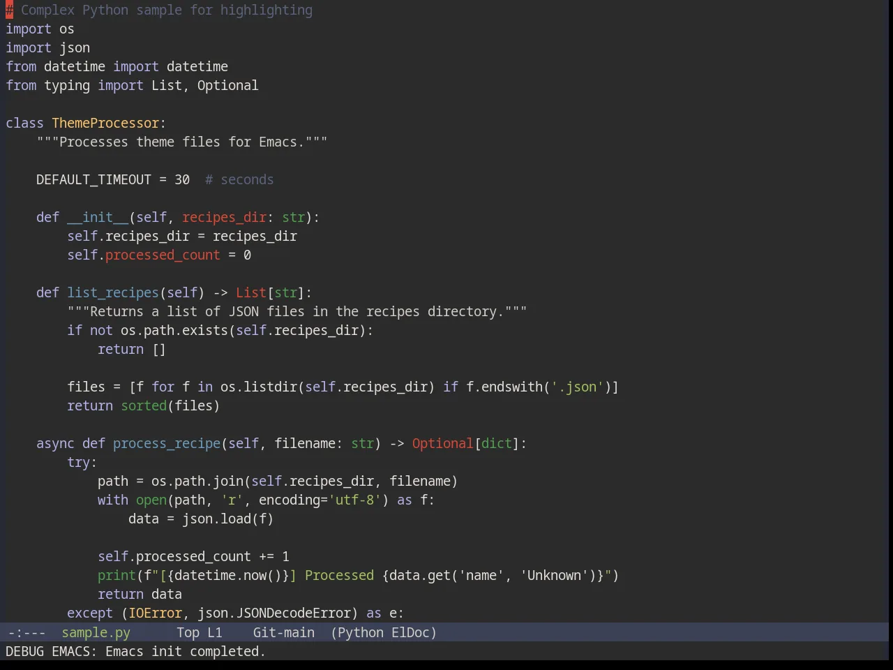 Base16 Railscasts Theme in python-mode