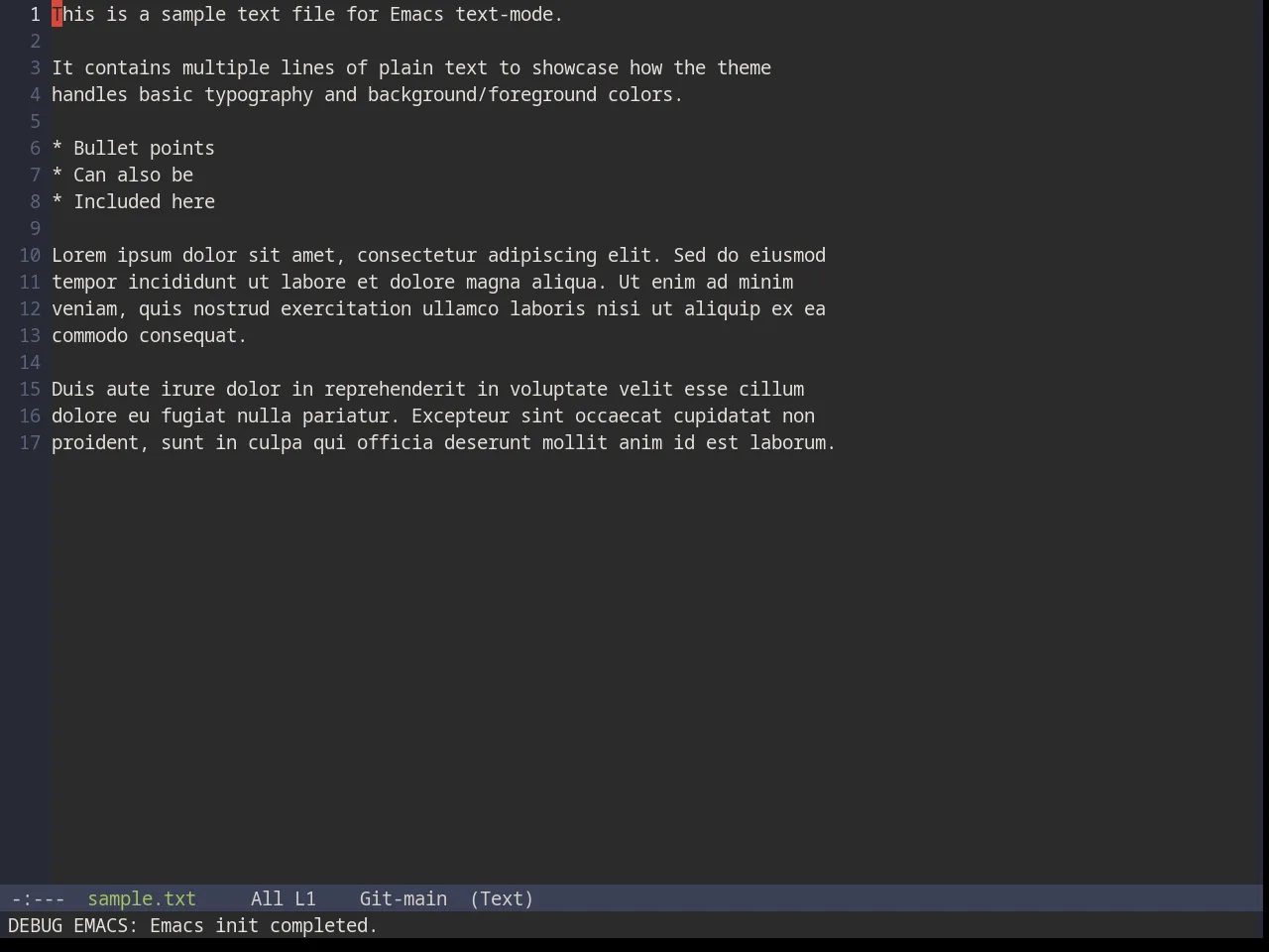 Base16 Railscasts Theme in text-mode