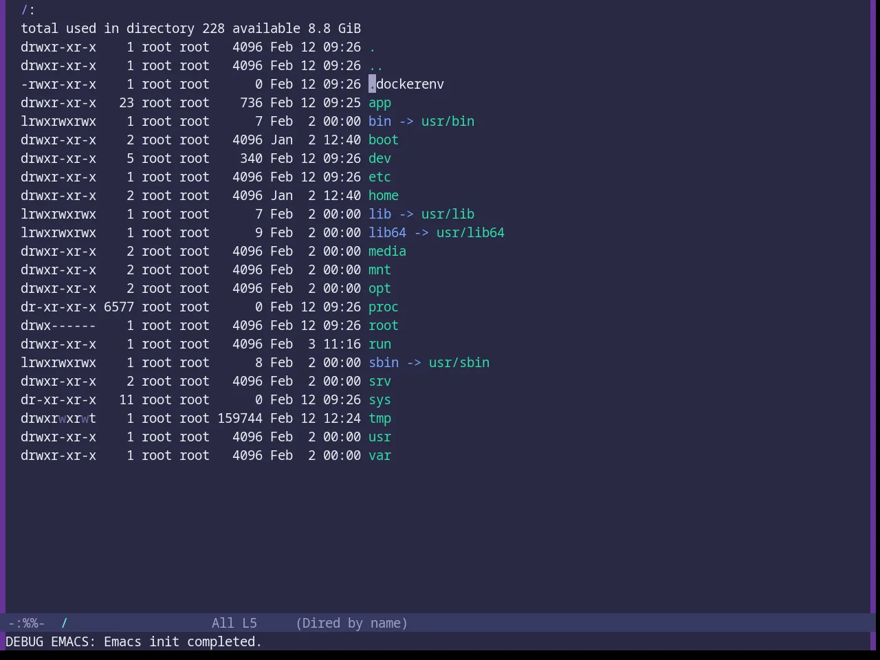 Base16 Rebecca Theme in dired