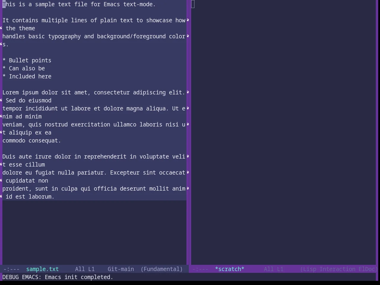 Base16 Rebecca Theme in fundamental-mode