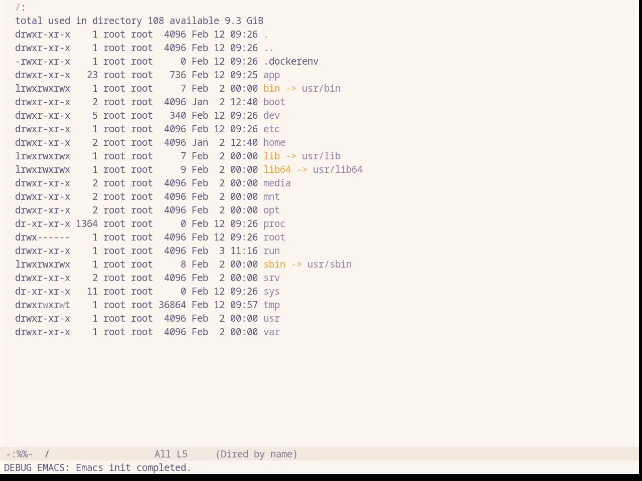 Base16 Rose Pine Dawn Theme in dired