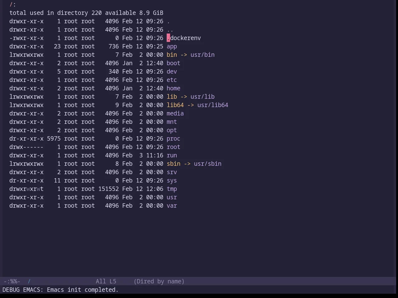 Base16 Rose Pine Moon Theme in dired