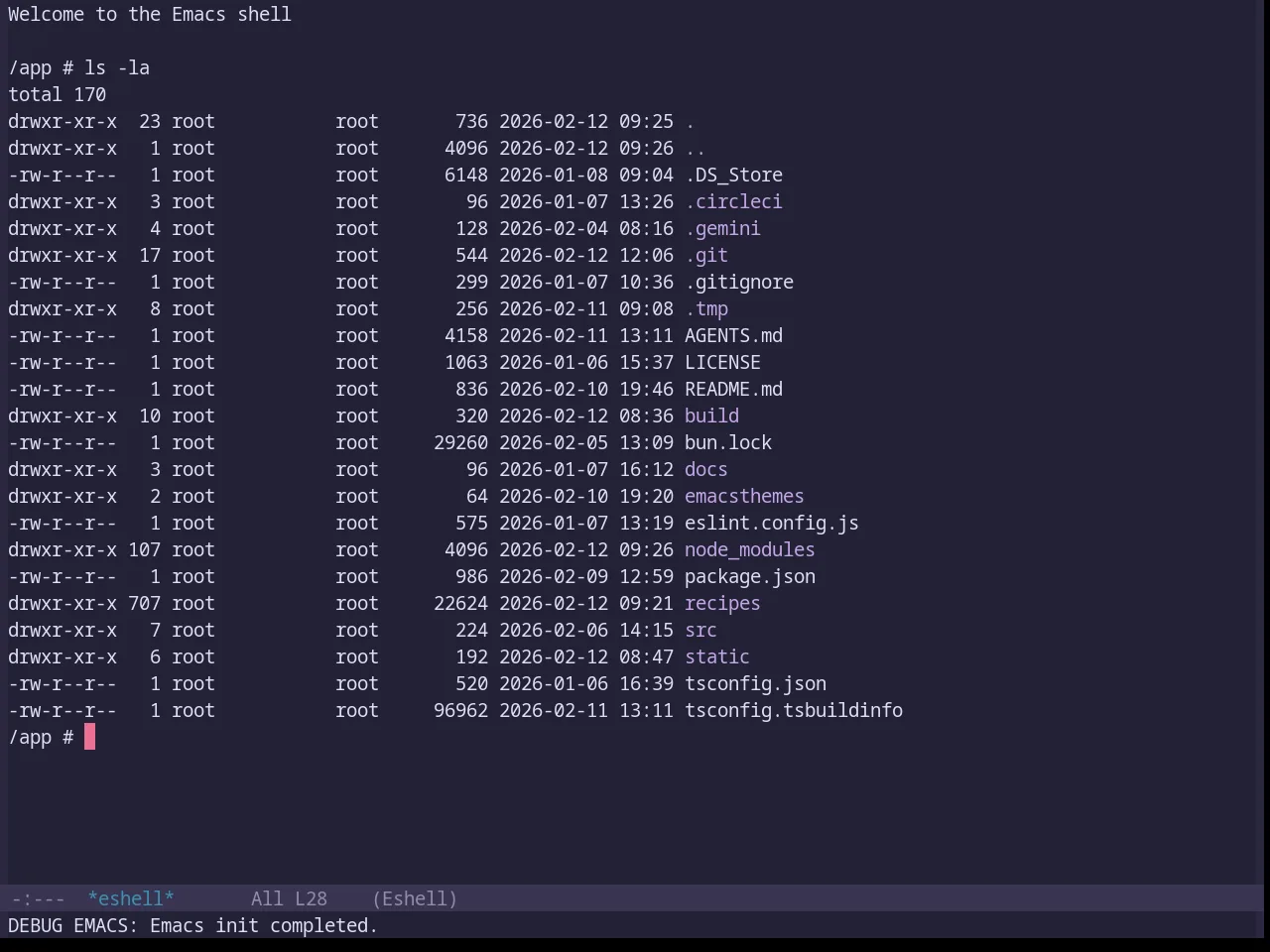 Base16 Rose Pine Moon Theme in eshell