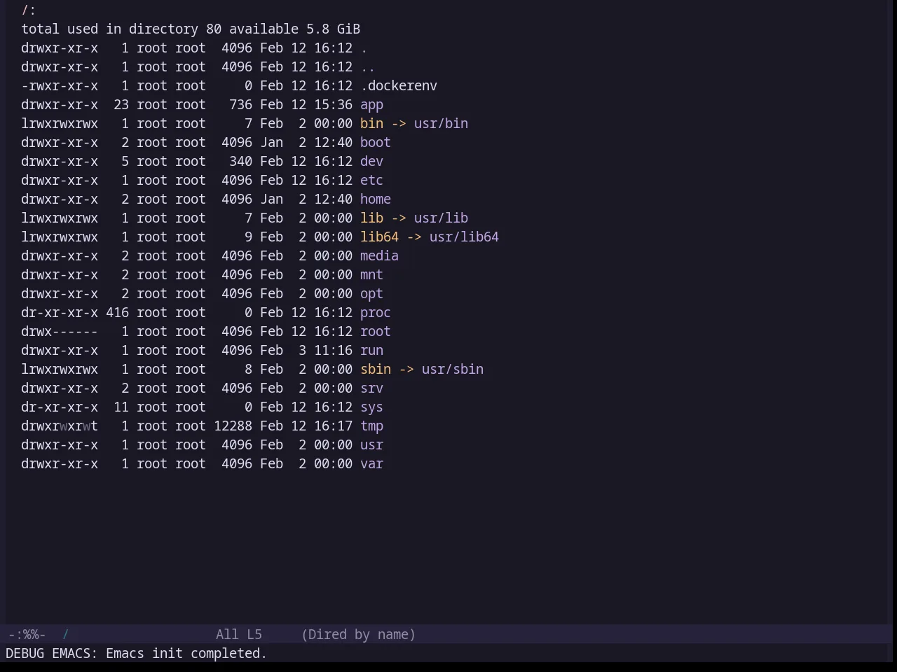 Base16 Rose Pine Theme in dired